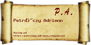 Petróczy Adrienn névjegykártya