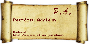Petróczy Adrienn névjegykártya